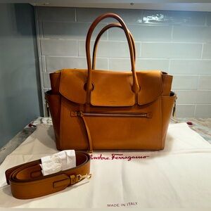 Salvatore Ferragamo top handle leather bag